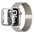 Bracelet milanais Apple Watch 40 à 49 mm avec étui – Couleur du bracelet 31-Starlight