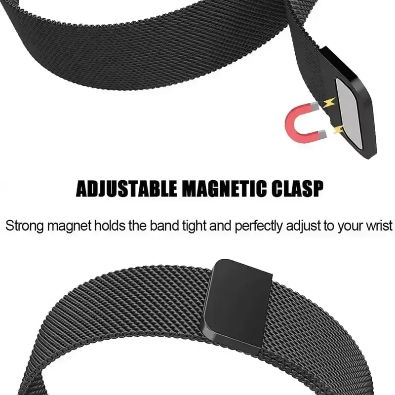 Bracelet milanais Apple Watch 40 à 49 mm avec étui