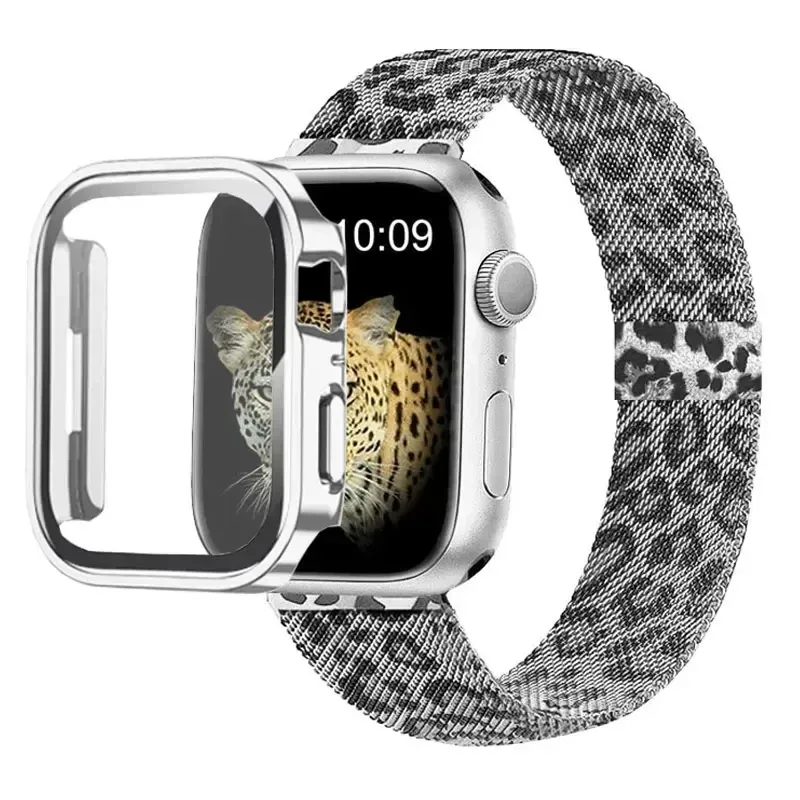 Bracelet milanais Apple Watch 40 à 49 mm avec étui