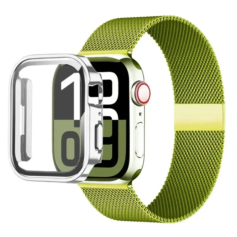 Bracelet milanais Apple Watch 40 à 49 mm avec étui