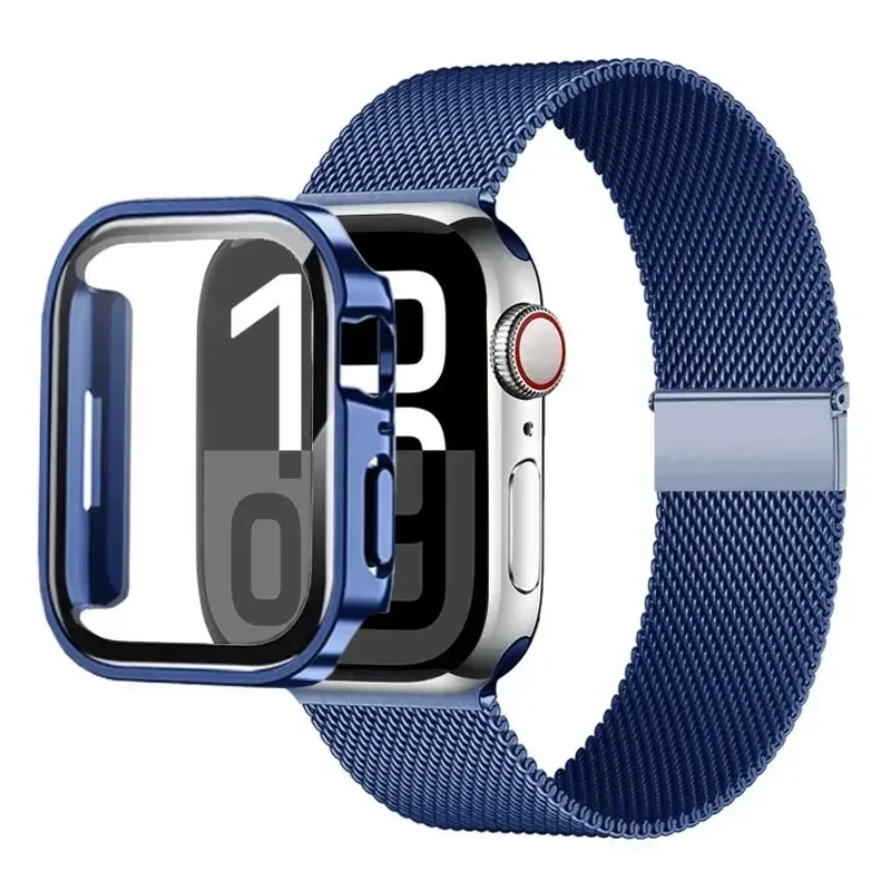 Bracelet milanais Apple Watch 40 à 49 mm avec étui