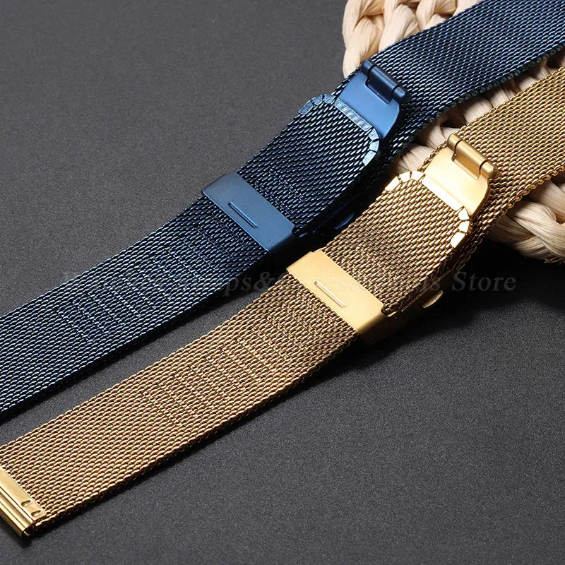 Bracelet milanais inox 12 à 24 mm à dégagement rapide