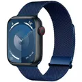 Bracelet milanais magnétique pour Apple Watch 38 à 49 mm – Couleur du bracelet Electroplated blue