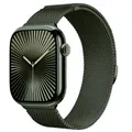 Bracelet milanais magnétique pour Apple Watch 38 à 49 mm – Couleur du bracelet Army green