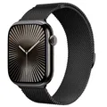 Bracelet milanais magnétique pour Apple Watch 38 à 49 mm – Couleur du bracelet Black