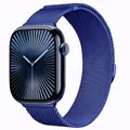 Bracelet milanais magnétique pour Apple Watch 38 à 49 mm – Couleur du bracelet Blue
