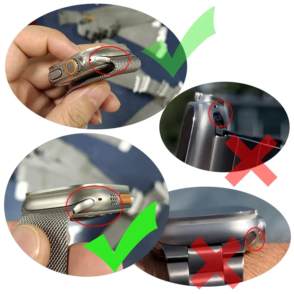 Bracelet milanais magnétique pour Apple Watch 38 à 49 mm