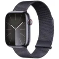Bracelet milanais magnétique pour Apple Watch 38 à 49 mm – Couleur du bracelet Graphite ash