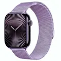 Bracelet milanais magnétique pour Apple Watch 38 à 49 mm – Couleur du bracelet Lavender purple