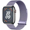 Bracelet milanais magnétique pour Apple Watch 38 à 49 mm – Couleur du bracelet Lavender purple