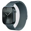 Bracelet milanais magnétique pour Apple Watch 38 à 49 mm – Couleur du bracelet Light green
