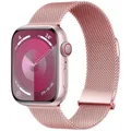 Bracelet milanais magnétique pour Apple Watch 38 à 49 mm – Couleur du bracelet Light pink