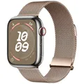 Bracelet milanais magnétique pour Apple Watch 38 à 49 mm – Couleur du bracelet Retro gold