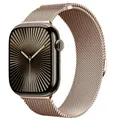 Bracelet milanais magnétique pour Apple Watch 38 à 49 mm – Couleur du bracelet Retro gold