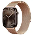 Bracelet milanais magnétique pour Apple Watch 38 à 49 mm – Couleur du bracelet Rose gold