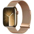 Bracelet milanais magnétique pour Apple Watch 38 à 49 mm – Couleur du bracelet Rose gold