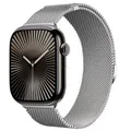Bracelet milanais magnétique pour Apple Watch 38 à 49 mm – Couleur du bracelet Silver