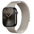 Bracelet milanais magnétique pour Apple Watch 38 à 49 mm – Couleur du bracelet Starlight color