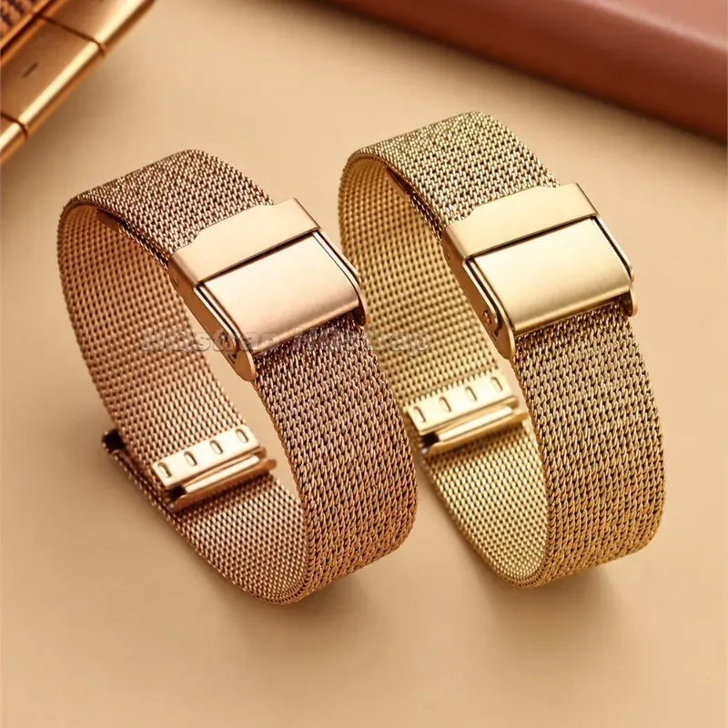 Bracelet milanais maille 8 à 16 mm léger respirant