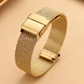 Bracelet milanais maille 8 à 16 mm léger respirant – Couleur du bracelet Gold