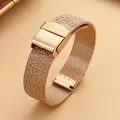 Bracelet milanais maille 8 à 16 mm léger respirant – Couleur du bracelet Rose Gold