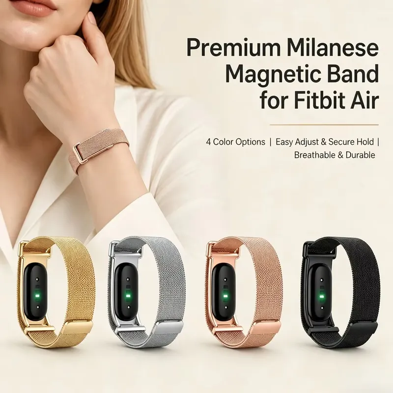 Bracelet milanais pour Google Fitbit Air réglable