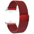 Bracelet milanais pour Redmi Watch 4 5 et Mi Band 8 9 Pro – Couleur du bracelet Rouge