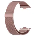 Bracelet milanais pour Xiaomi Mi Band 9 Pro Redmi Watch 4 – Couleur Rose Pink
