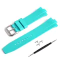 Bracelet montre caoutchouc FKM 22 mm – Couleur du bracelet Cyan