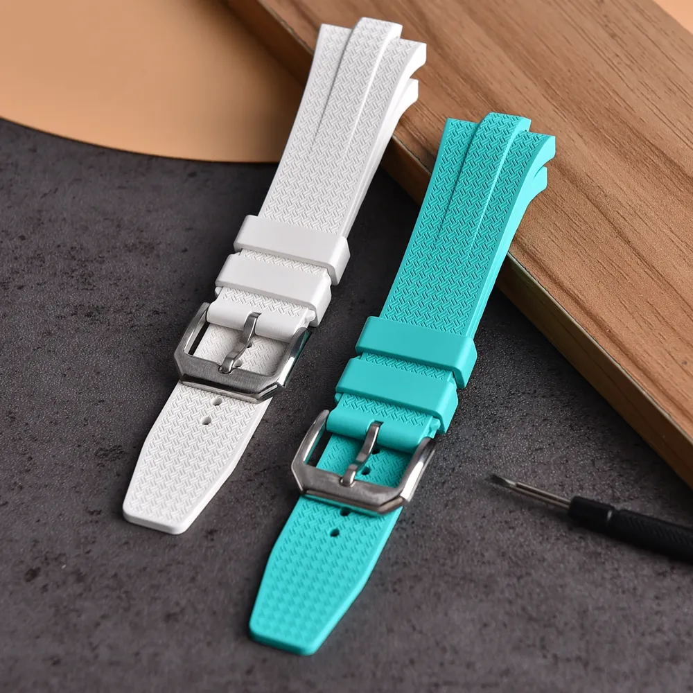 Bracelet montre caoutchouc FKM 22 mm