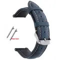 Bracelet montre cuir 14 à 24 mm pour Huawei Watch Rolex – Couleur du bracelet Blue