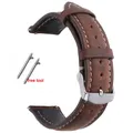 Bracelet montre cuir 14 à 24 mm pour Huawei Watch Rolex – Couleur du bracelet DarkBrown