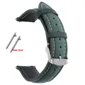 Bracelet montre cuir 14 à 24 mm pour Huawei Watch Rolex – Couleur du bracelet Green