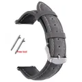 Bracelet montre cuir 14 à 24 mm pour Huawei Watch Rolex – Couleur du bracelet Grey
