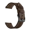 Bracelet montre cuir 20 à 22 mm pour Garmin Forerunner – Couleur du bracelet Coffee