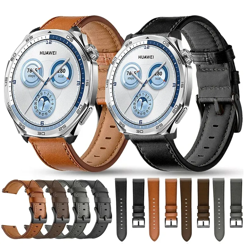 Bracelet montre cuir 20 à 22 mm pour Huawei Watch GT5