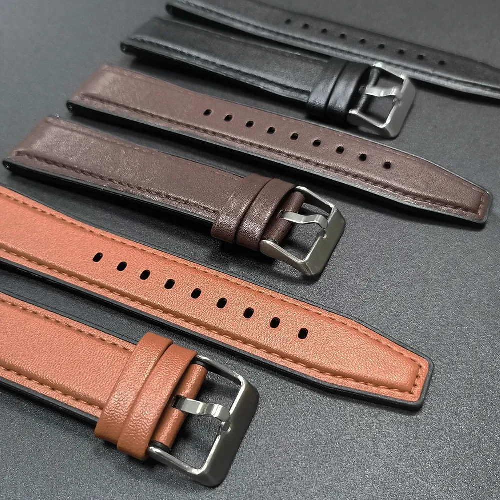 Bracelet montre cuir 22 mm pour Garmin Venu Forerunner