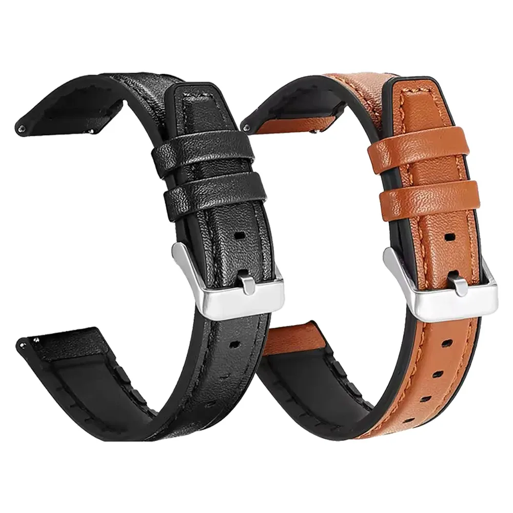 Bracelet montre cuir 22 mm pour Garmin Venu Forerunner