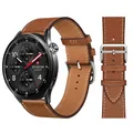 Bracelet montre cuir 22 mm pour Xiaomi Watch Redmi – Couleur du bracelet Brown