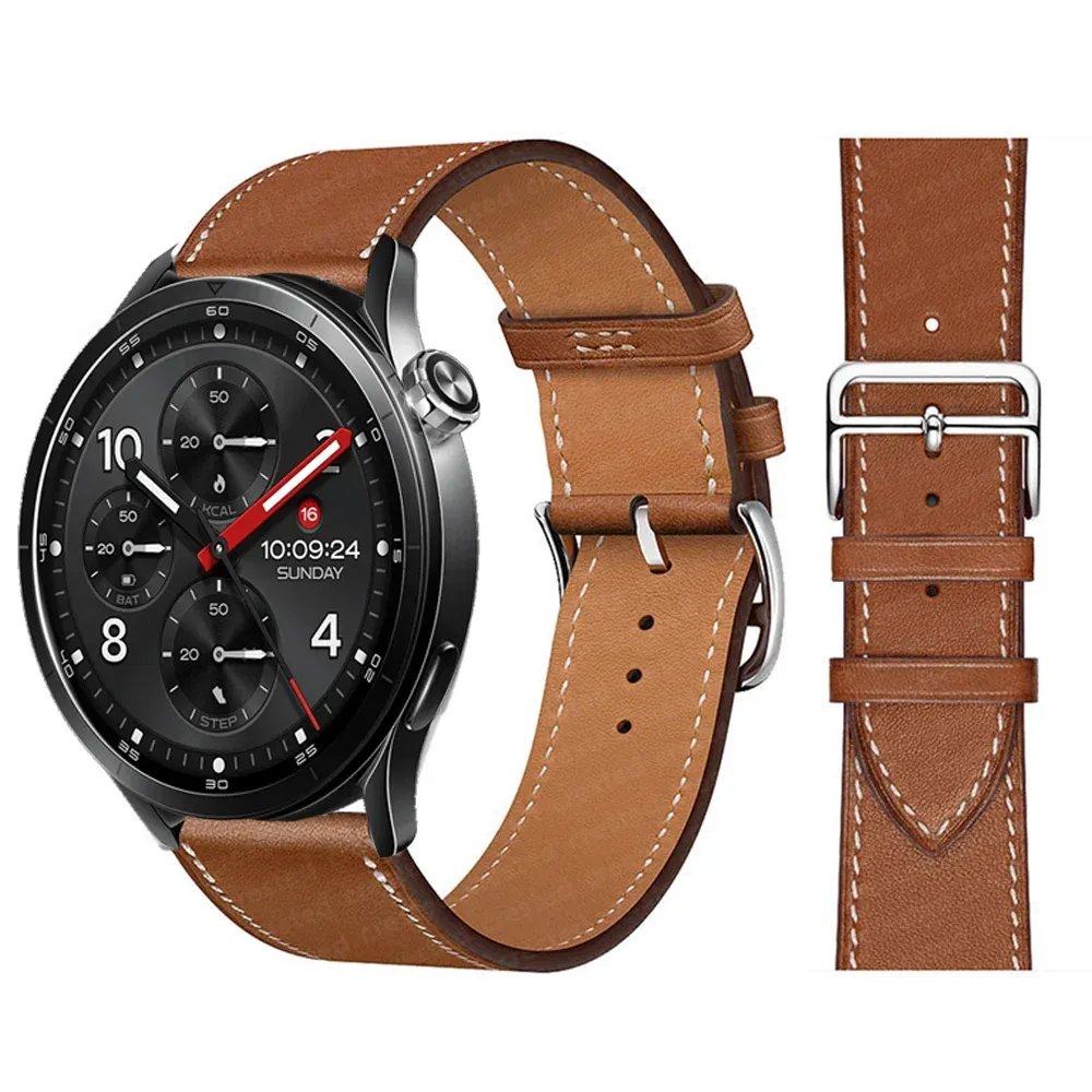 Bracelet montre cuir 22 mm pour Xiaomi Watch Redmi