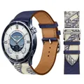 Bracelet montre cuir 22 mm pour Xiaomi Watch Redmi – Couleur du bracelet encre-beton