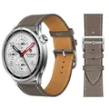 Bracelet montre cuir 22 mm pour Xiaomi Watch Redmi – Couleur du bracelet gray