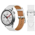 Bracelet montre cuir 22 mm pour Xiaomi Watch Redmi – Couleur du bracelet white