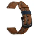Bracelet montre cuir à dégagement rapide pour Huawei GT5 – Couleur du bracelet brown