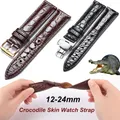 Bracelet montre cuir alligator 12 à 24 mm – 1