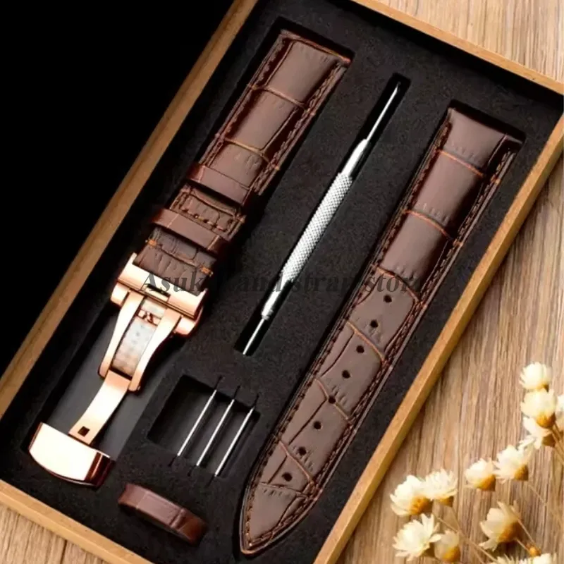 Bracelet montre cuir alligator 12 à 24 mm