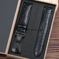 Bracelet montre cuir alligator 12 à 24 mm – Couleur du bracelet BK-BK