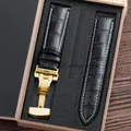 Bracelet montre cuir alligator 12 à 24 mm – Couleur du bracelet BKWH-GD