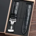 Bracelet montre cuir alligator 12 à 24 mm – Couleur du bracelet BKWH-SV