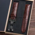 Bracelet montre cuir alligator 12 à 24 mm – Couleur du bracelet BN-BK